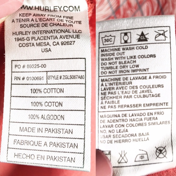 Hurley Geometric Unicorn Graphic Long Sleeve - Picture 6 of 6